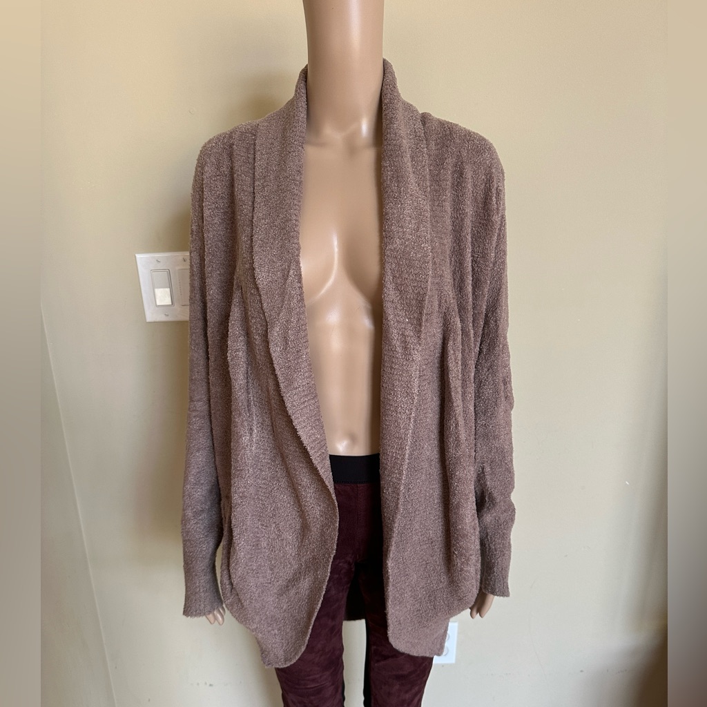 Barefoot Dreams Cozy Chic Lite Circle Cardigan Purple Dusk (Mauve) Size M
